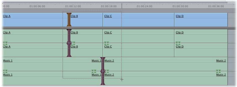 APPLE FINAL CUT EXPRESS 4 - Pour effectuer un Roll dans la Timeline : - 4