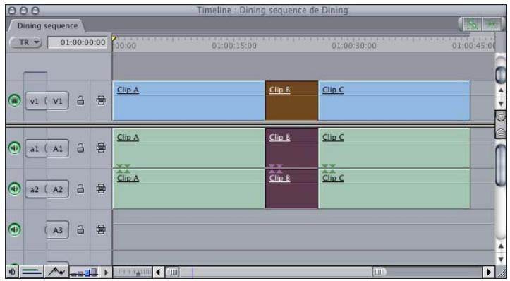 APPLE FINAL CUT EXPRESS 4 - Glissement de plans dans la Timeline - 1