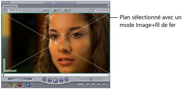 APPLE FINAL CUT EXPRESS 4 - Choix du mode Image+fil de fer - 1