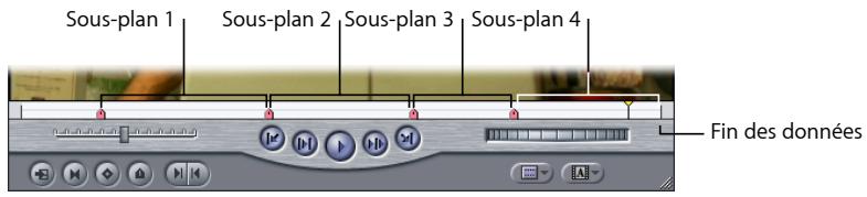 APPLE FINAL CUT EXPRESS 4 - Détermination de la durée des sous-plans par les marqueurs - 1