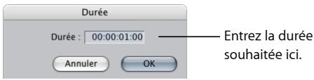 APPLE FINAL CUT EXPRESS 4 - Pour modifier la durée d'une transition dans la Timeline par saisie de timecode : - 1