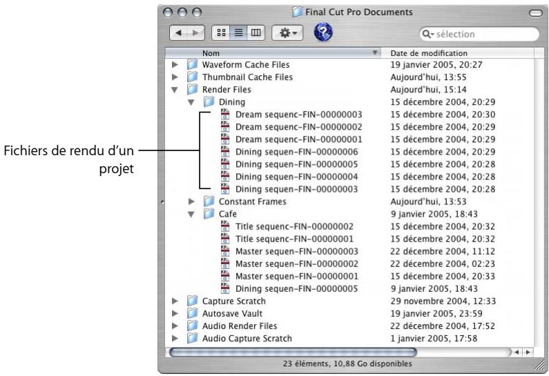 APPLE FINAL CUT EXPRESS 4 - Emplacement des fichiers de rendu - 1
