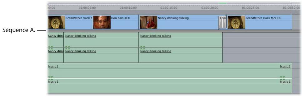 APPLE FINAL CUT EXPRESS 4 - Montage du contenu d'une séquence et imbrication - 1