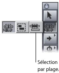 APPLE FINAL CUT EXPRESS 4 - Pour sélectionner une portion d'un plan : - 1