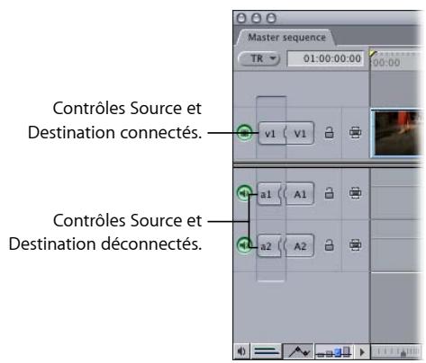 APPLE FINAL CUT EXPRESS 4 - Déconnexion des contrôles Source et Destination - 2