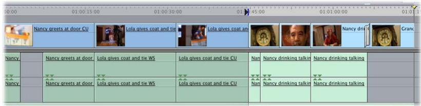 APPLE FINAL CUT EXPRESS 4 - Montage de plans d'une séquence dans une autre - 4