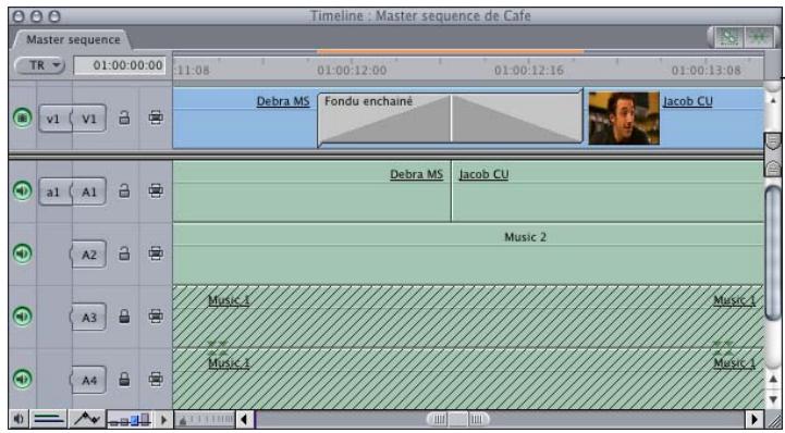 APPLE FINAL CUT EXPRESS 4 - Zoom avant et arrière dans la Timeline - 4