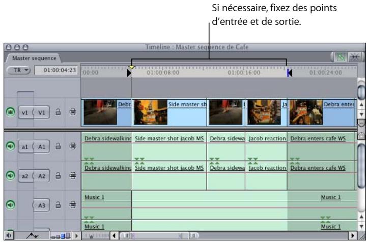 APPLE FINAL CUT EXPRESS 4 - Pour effectuer un transfert sur bande : - 1