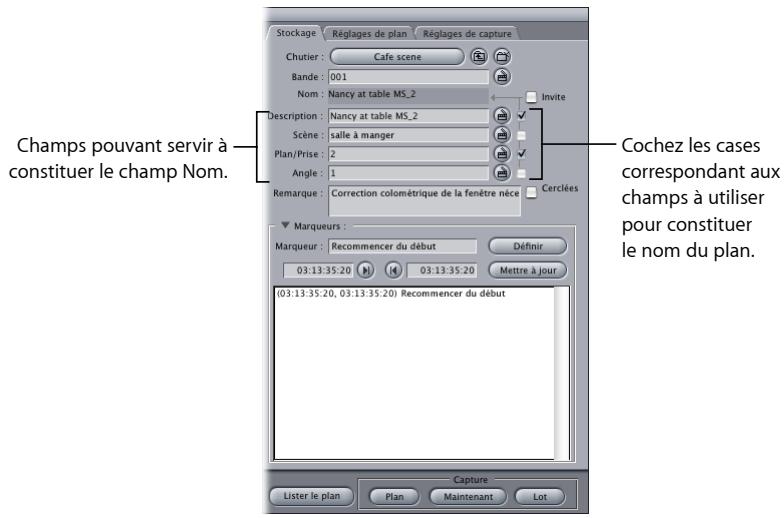 APPLE FINAL CUT EXPRESS 4 - Attribution automatique de noms aux fichiers pendant la capture - 1