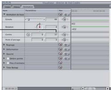 APPLE FINAL CUT EXPRESS 4 - Cochez la case Animation de base, puis cliquez sur OK. - 8