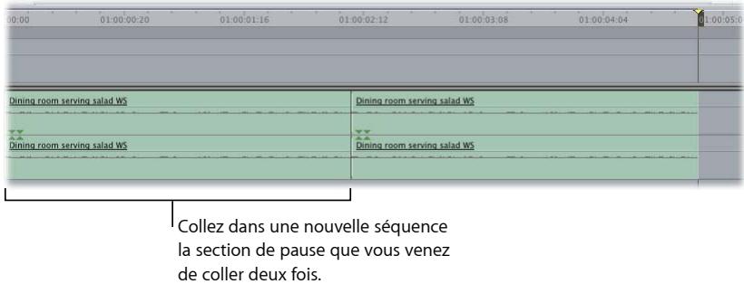 APPLE FINAL CUT EXPRESS 4 - Exemple : remplacement de données audio parasites par des bruits d'ambiance - 2