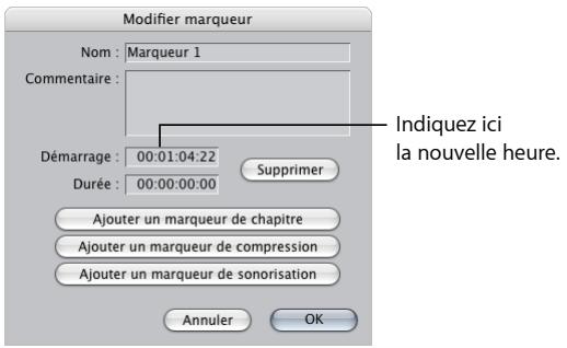 APPLE FINAL CUT EXPRESS 4 - Déplacement d'un marqueur - 2