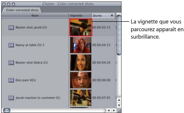 APPLE FINAL CUT EXPRESS 4 - Pour parcourir une vignette : - 1