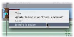 APPLE FINAL CUT EXPRESS 4 - Pour supprimer une coupe, effectuez l'une des opérations suivantes : - 1