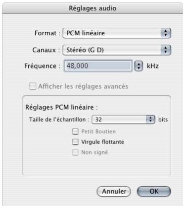 APPLE FINAL CUT EXPRESS 4 - Réglages du son d'une séquence QuickTime - 2