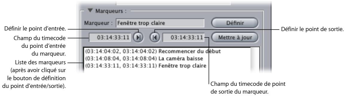 APPLE FINAL CUT EXPRESS 4 - Commandes relatives aux marqueurs - 1