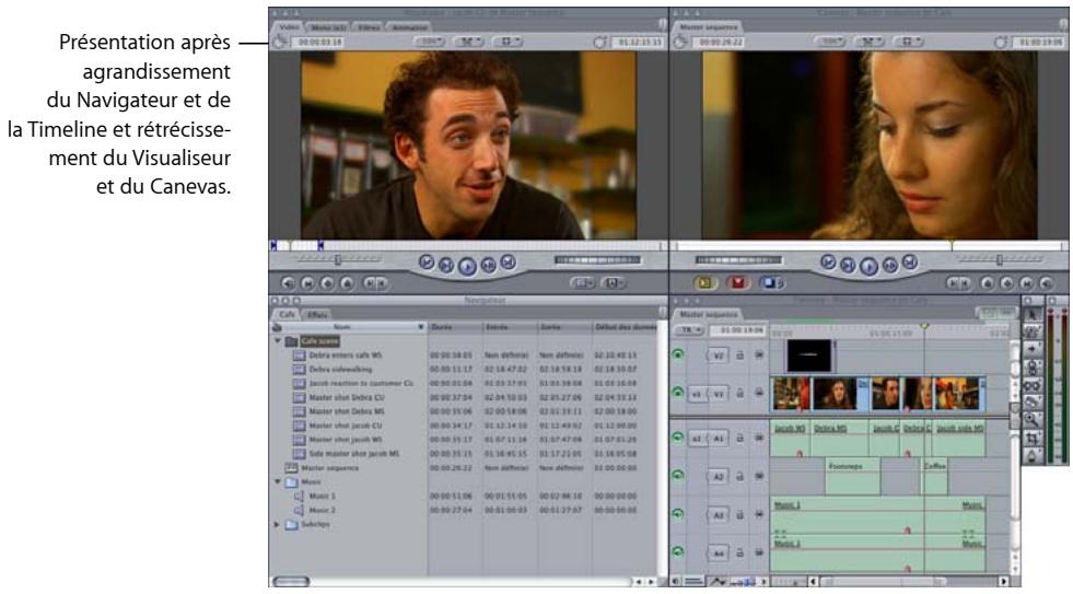 APPLE FINAL CUT EXPRESS 4 - Déplacement et redimensionnement de fenêtres Final Cut Express - 2