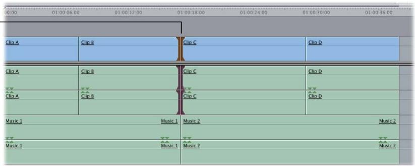 APPLE FINAL CUT EXPRESS 4 - Pour effectuer un Roll dans la Timeline : - 1