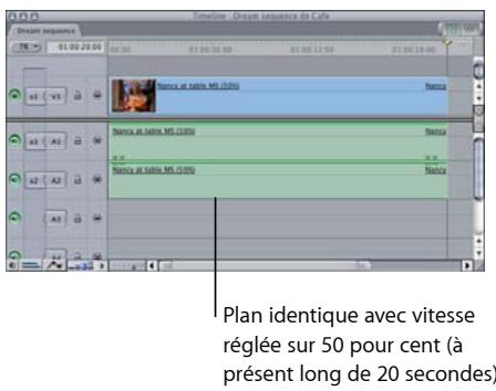 APPLE FINAL CUT EXPRESS 4 - Comment la modification de la vitesse affecte-t-elle la durée d'un plan - 2