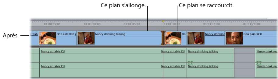 APPLE FINAL CUT EXPRESS 4 - Pour utiliser une extension pour modifier la durée d'un plan sur la Timeline : - 2