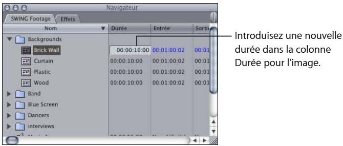 APPLE FINAL CUT EXPRESS 4 - Modification de la durée par défaut d'images fixes : - 1