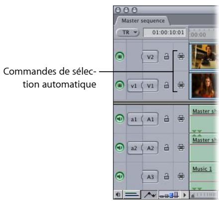 APPLE FINAL CUT EXPRESS 4 - Pour appliquer un filtre à plusieurs pistes : - 1