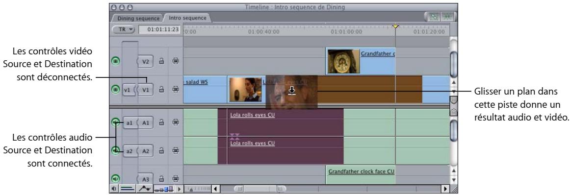APPLE FINAL CUT EXPRESS 4 - Ajout automatique de pistes à votre séquence par déplacement de plans - 2