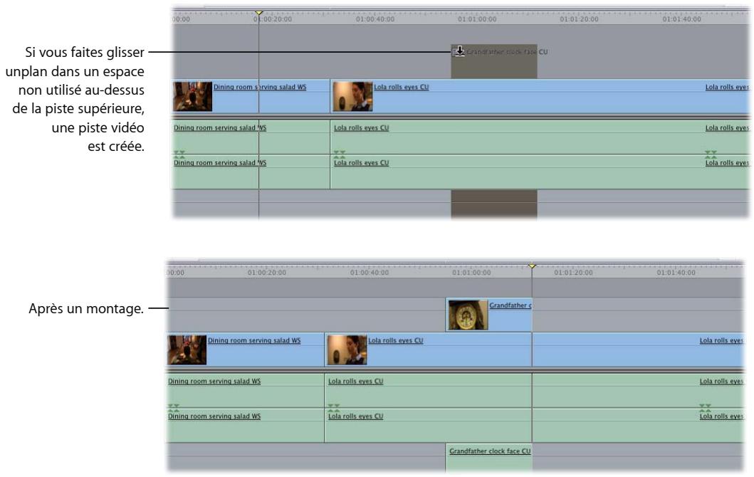 APPLE FINAL CUT EXPRESS 4 - Ajout automatique de pistes à votre séquence par déplacement de plans - 1
