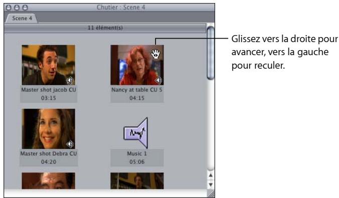 APPLE FINAL CUT EXPRESS 4 - Exploration des plans en présentation par icônes - 2