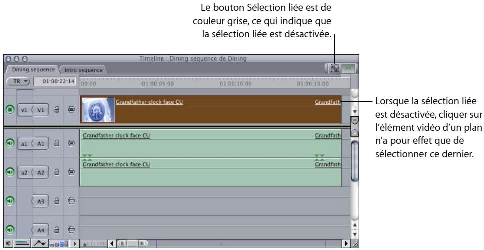 APPLE FINAL CUT EXPRESS 4 - Sélection d'éléments de plan individuels liés - 1