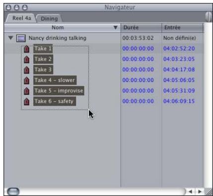 APPLE FINAL CUT EXPRESS 4 - Création automatique de sous-plans à l'aide de la fonction Détection Démarrage/Arrêt DV - 2