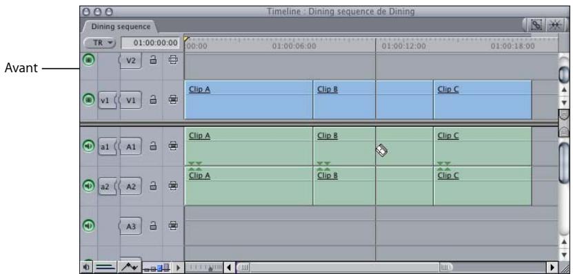 APPLE FINAL CUT EXPRESS 4 - Découpage de plans dans la Timeline - 3