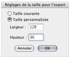 APPLE FINAL CUT EXPRESS 4 - Réglages de la taille d'exportation - 1