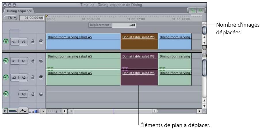 APPLE FINAL CUT EXPRESS 4 - Déplacement de plans par saisie de valeurs numériques - 1