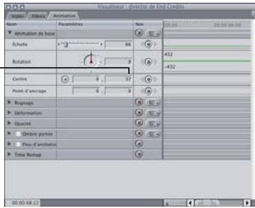 APPLE FINAL CUT PRO 6 - Exemple : utilisation des paramètres d'animation pour créer une présentation à plusieurs plans - 20