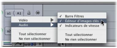 APPLE FINAL CUT PRO 6 - Utilisation de l'éditeur d'images clés de la Timeline - 1