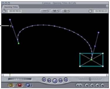 APPLE FINAL CUT PRO 6 - Contrôle de la vitesse sur un chemin d'animation - 5