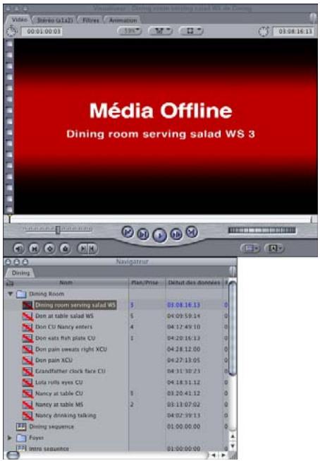 APPLE FINAL CUT PRO 6 - À propos des plans offline - 1