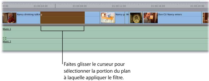 APPLE FINAL CUT PRO 6 - Application d'un filtre à un plan - 7