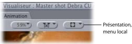 APPLE FINAL CUT PRO 6 - Menu local Présentation - 1