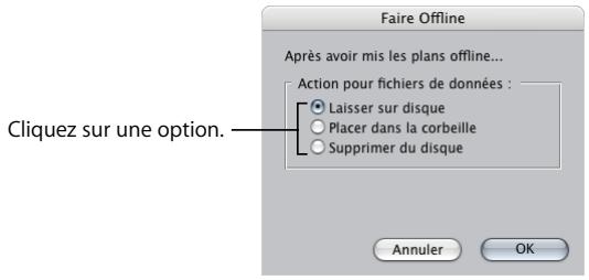 APPLE FINAL CUT PRO 6 - Pour mettre un ou plusieurs fichiers offline : - 1