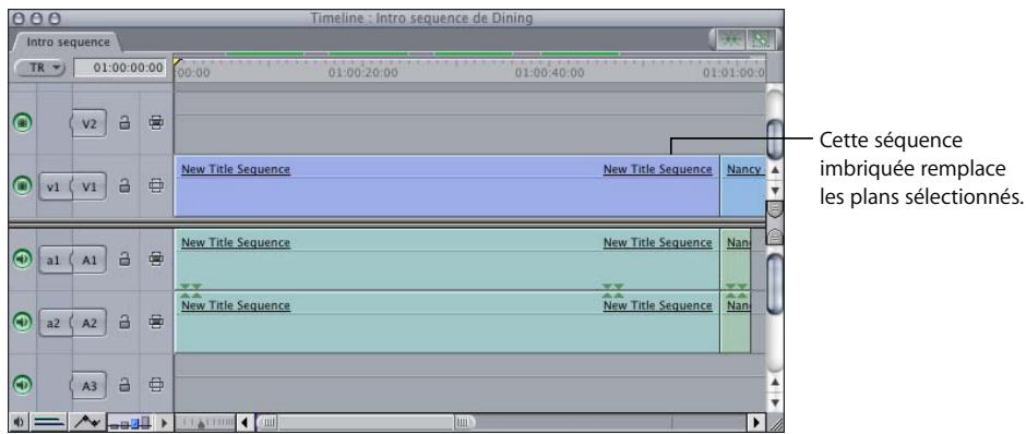 APPLE FINAL CUT PRO 6 - Conversion d'une série de plans en séquence imbriquée - 3