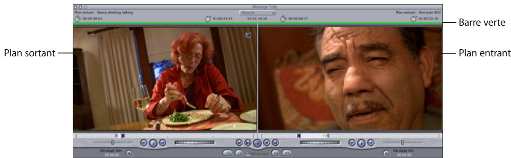 APPLE FINAL CUT PRO 6 - Présentation de la fenêtre Montage Trim - 1