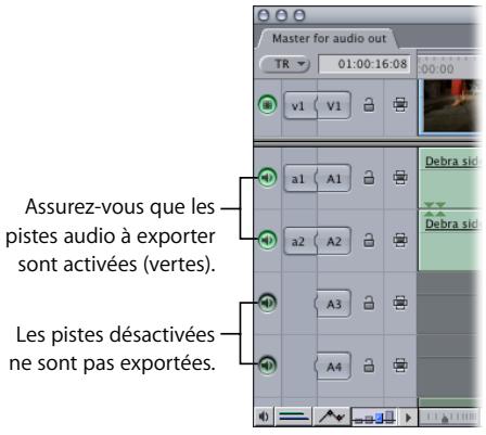 APPLE FINAL CUT PRO 6 - Pour exporter l'audio d'une séquence vers un fichier OMF : - 1