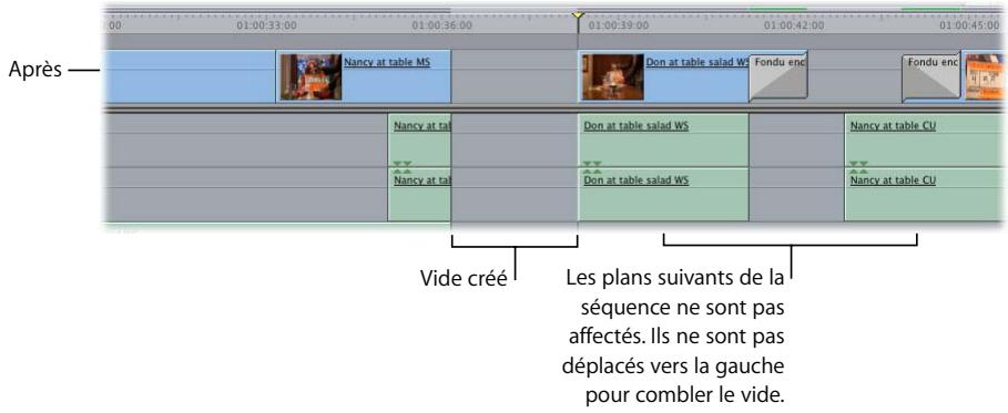 APPLE FINAL CUT PRO 6 - Trim à l'aide de l'outil Sélection - 4