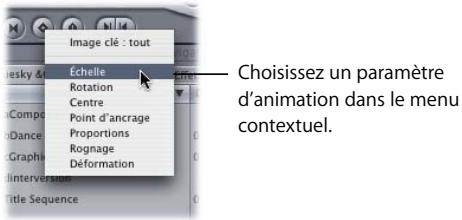 APPLE FINAL CUT PRO 6 - Pour définir une image clé : - 3