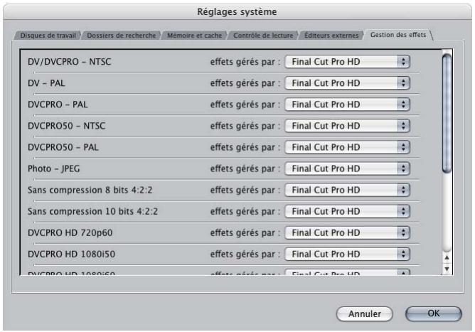 APPLE FINAL CUT PRO 6 - Utilisation d'une carte tierce d'accélération d'effets vidéo - 1