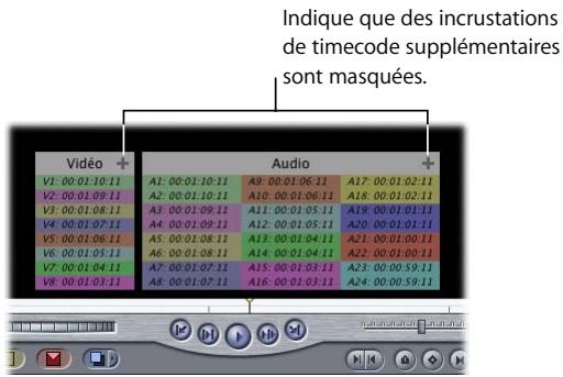 APPLE FINAL CUT PRO 6 - Pour visualiser les incrustations du timecode : - 1
