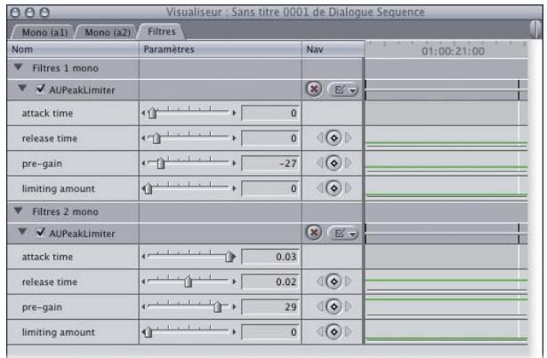 APPLE FINAL CUT PRO 6 - Utilisation des filtres audio - 2