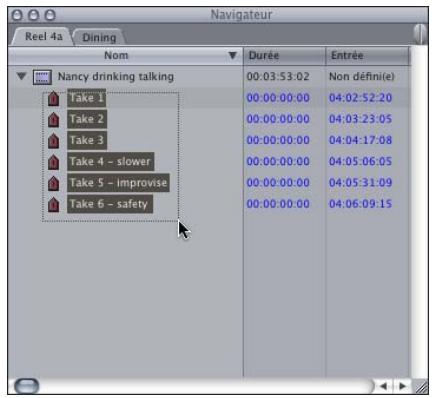 APPLE FINAL CUT PRO 6 - Création automatique de sous-plans à l'aide de la fonction Détection Démarrage/Arrêt DV - 3